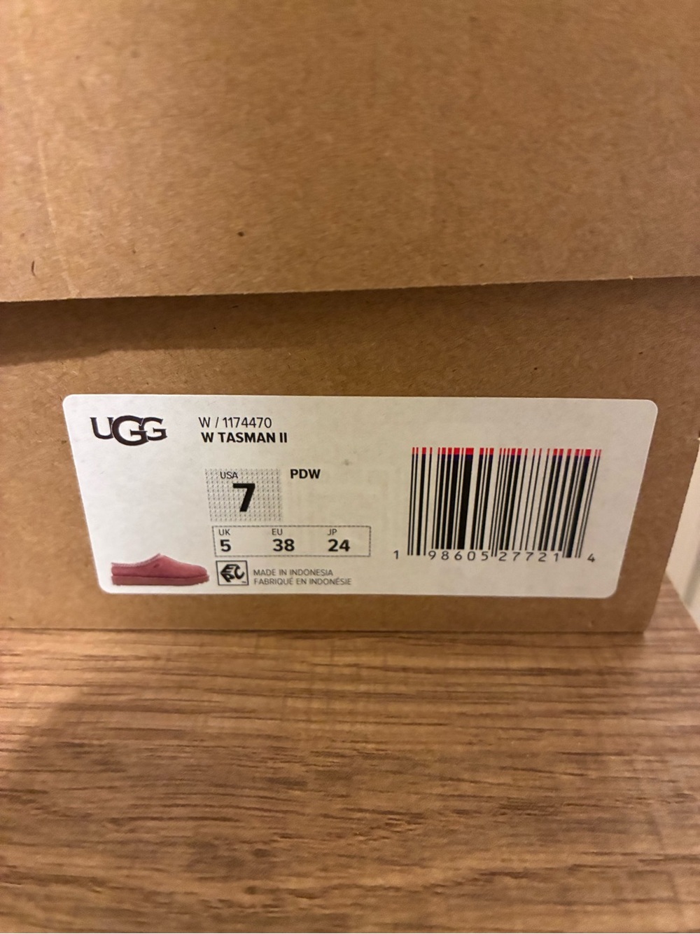UGG W Tasman II Slip-On in Dusty Rose Pink